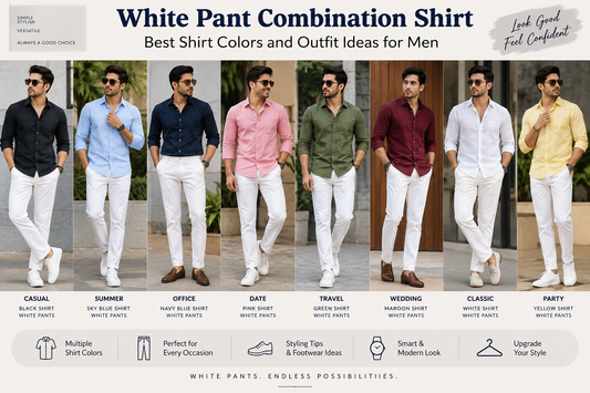 White Pant Combination Shirt: Best Outfit Ideas for Men