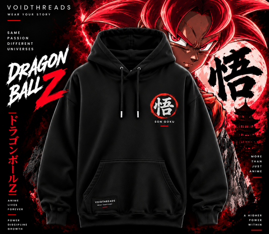 Super Saiyan God Anime black hoodie | Goku Streetwear